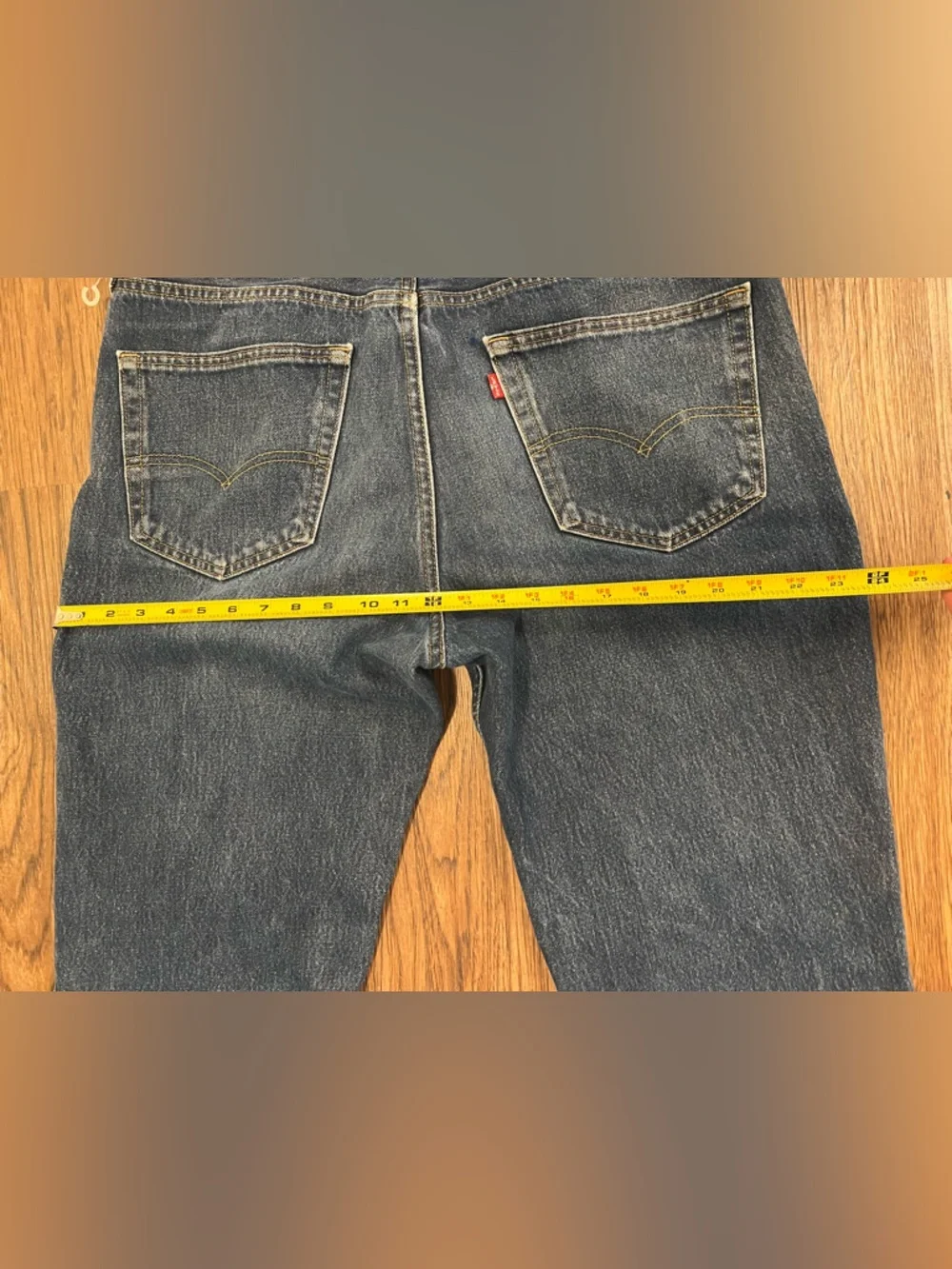 Levi’s vintage Straight-Leg Faded Blue Denim Jeans 36x32 - Picture 2 of 11